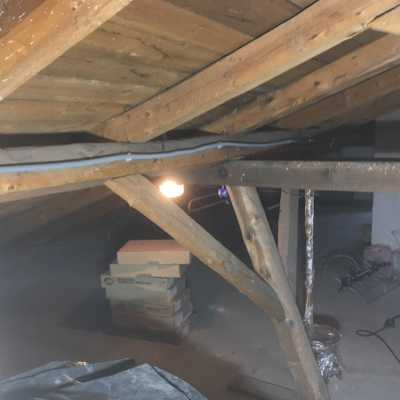 Oprava krovu střechy - Stav před ošetřením