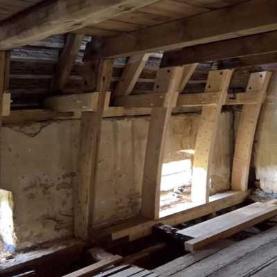 Rekonstrukce unikátního krovu střechy – soukromý objekt: na Kladensku